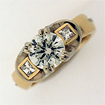 14ky/w gold diamond ring