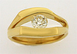Custom floating diamond ring