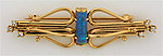 Oblong opal pin